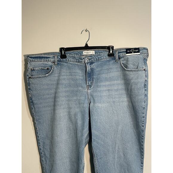 Abercrombie Fitch Jeans Women's The 90s Straight 37 Short Curve Love NWT - Picture 3 of 11